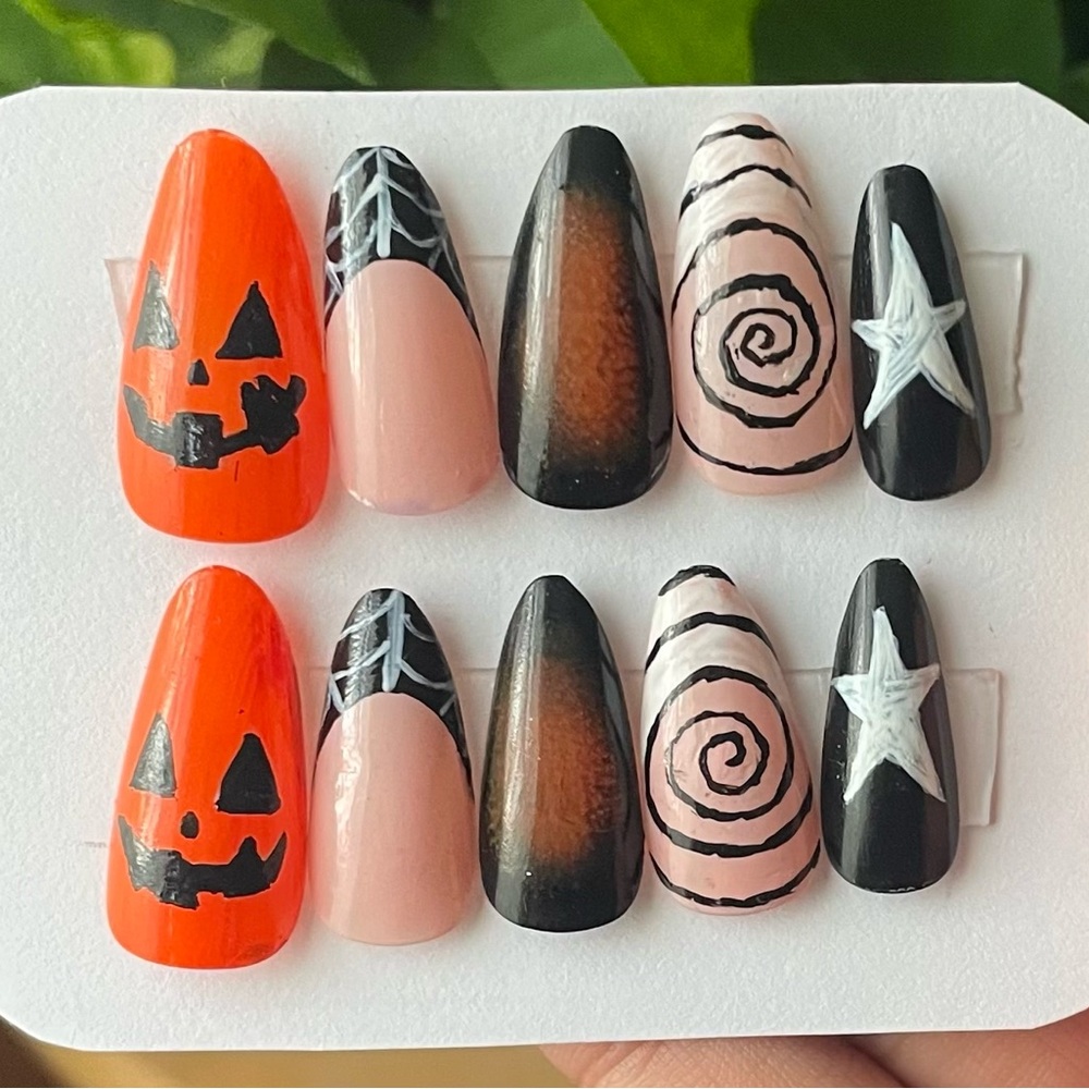 Fun hand made artificial nails.